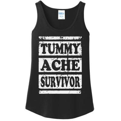 Start Point Or Beginning Stomach Upset Survivor Ladies Essential Tank