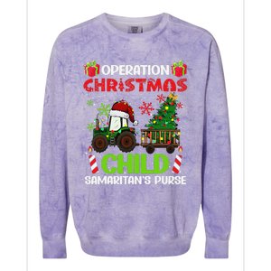 SamaritanS Purse Operation Christmas Child Funny Xmas Colorblast Crewneck Sweatshirt