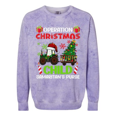 SamaritanS Purse Operation Christmas Child Funny Xmas Colorblast Crewneck Sweatshirt