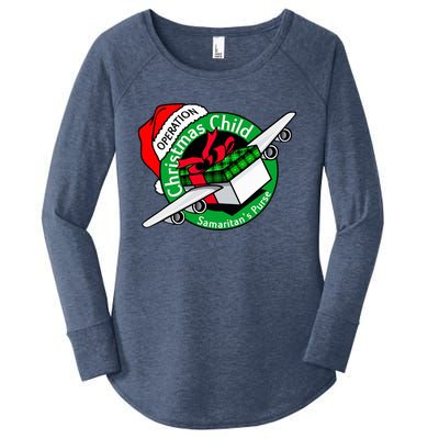 SamaritanS Purse Operation Christmas Child Funny Xmas Gifts Women's Perfect Tri Tunic Long Sleeve Shirt