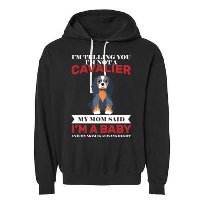 Spoiled King Charles Cavalier Garment-Dyed Fleece Hoodie