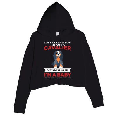 Spoiled King Charles Cavalier Crop Fleece Hoodie