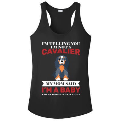 Spoiled King Charles Cavalier Ladies PosiCharge Competitor Racerback Tank