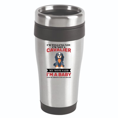 Spoiled King Charles Cavalier 16oz Travel Tumbler