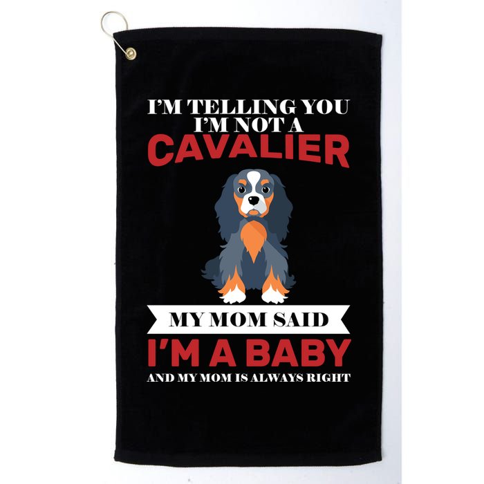 Spoiled King Charles Cavalier Golf Towel