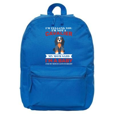 Spoiled King Charles Cavalier 16 in Basic Backpack