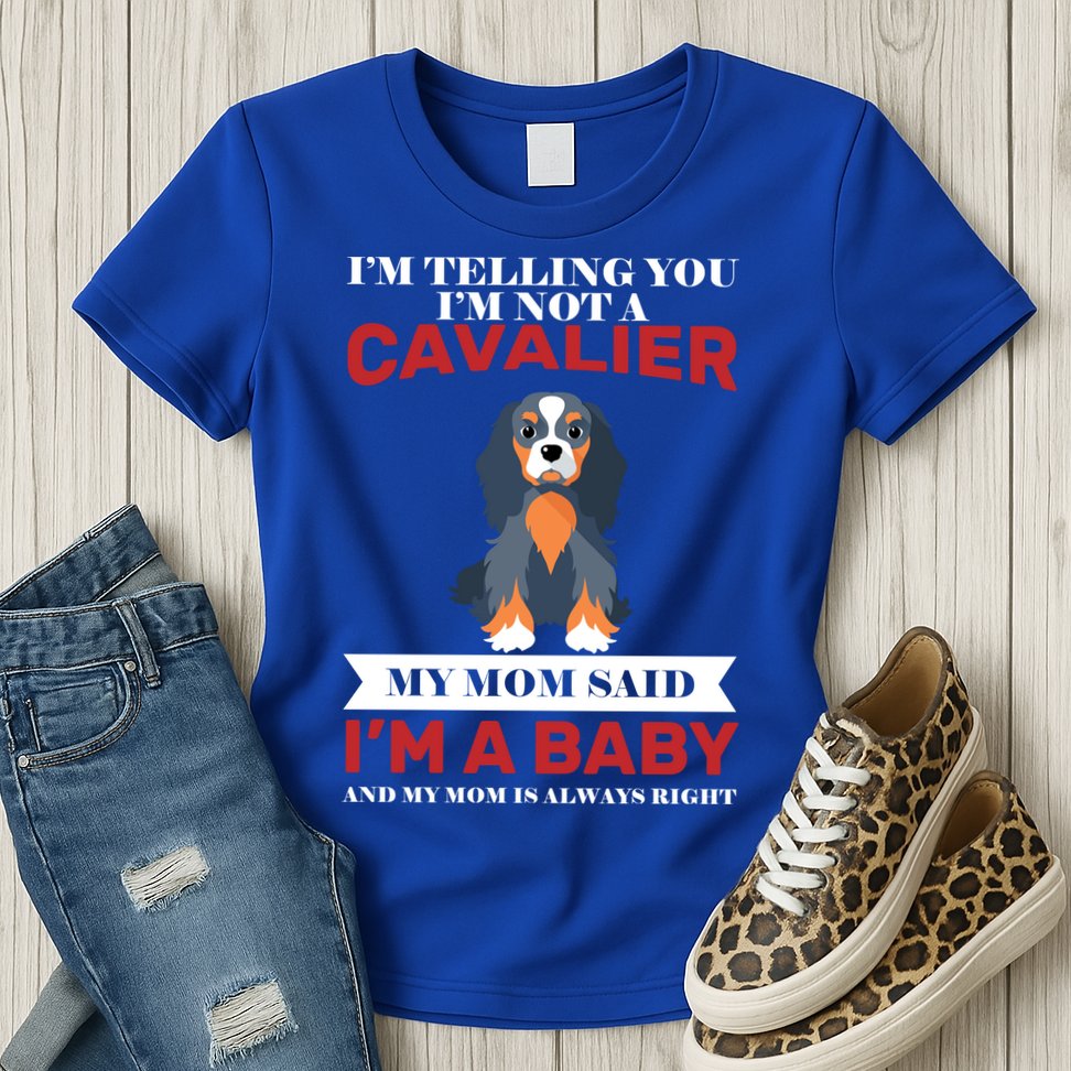 Spoiled King Charles Cavalier Womens T-Shirt