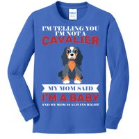 Spoiled King Charles Cavalier Kids Long Sleeve Shirt