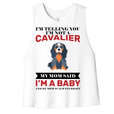 Spoiled King Charles Cavalier Women's Racerback Cropped Tank