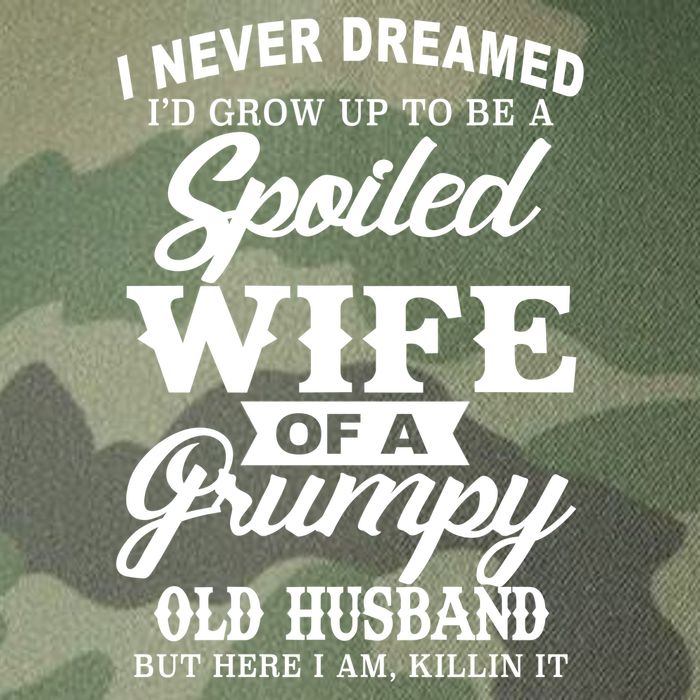Spoiled Wife Of A Grumpy Old Husband Legacy Tie Dye Trucker Hat