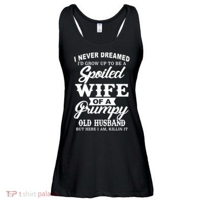 Spoiled Wife Of A Grumpy Old Husband Ladies Essential Flowy Tank