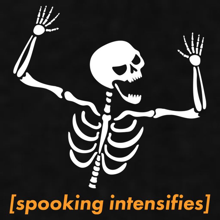 Spooking Intensifies Scary Skeleton Meme Ladies PosiCharge Tri-Blend Wicking Tank