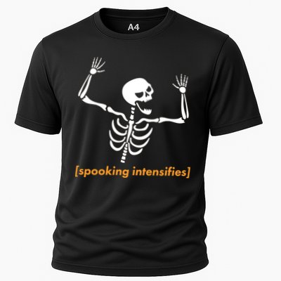 Spooking Intensifies Scary Skeleton Meme Performance Shirt