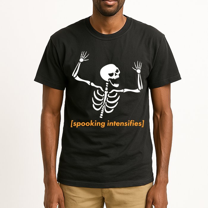Spooking Intensifies Scary Skeleton Meme Tall T-Shirt