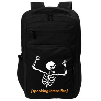 Spooking Intensifies Scary Skeleton Meme Impact Tech Backpack