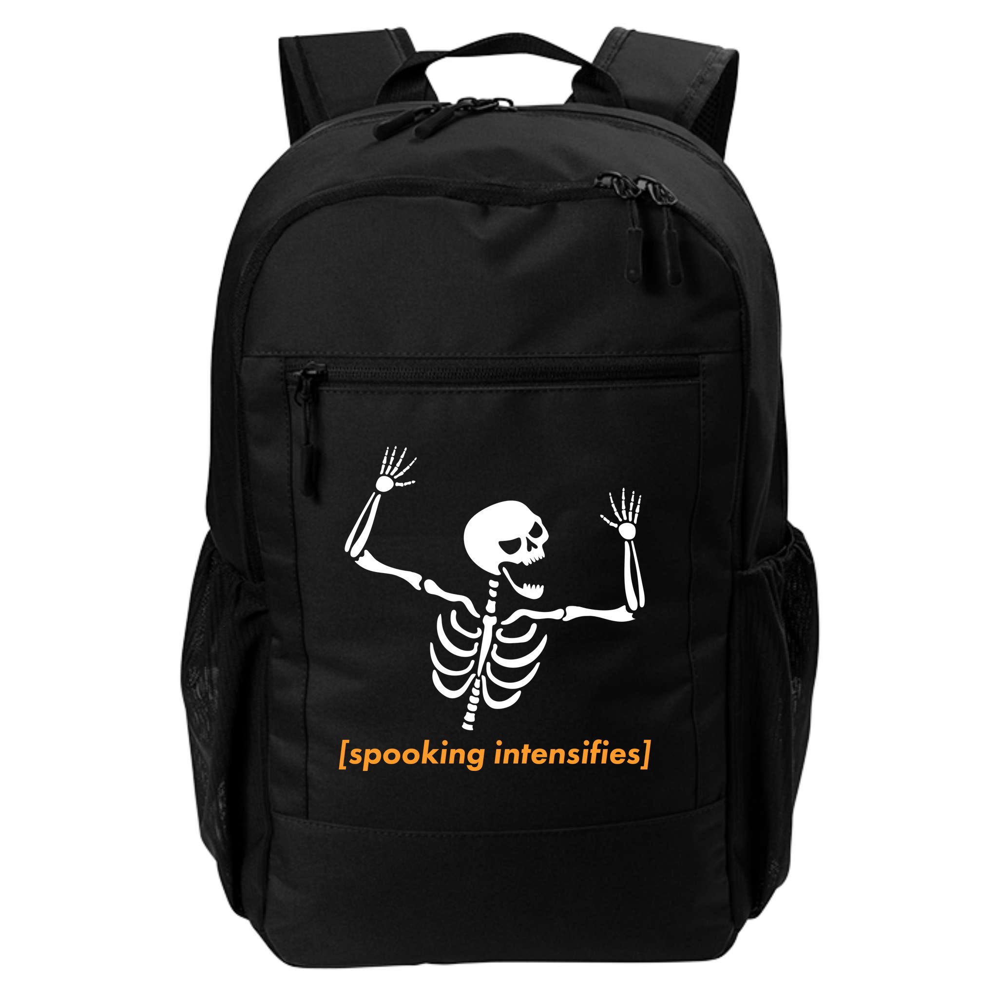 Spooking Intensifies Scary Skeleton Meme Backpack