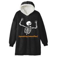 Spooking Intensifies Scary Skeleton Meme Hooded Wearable Blanket