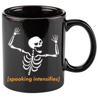 Spooking Intensifies Scary Skeleton Meme 11oz C Handle Ceramic Mug