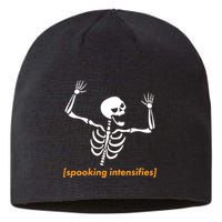 Spooking Intensifies Scary Skeleton Meme Sustainable Beanie