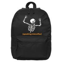 Spooking Intensifies Scary Skeleton Meme 16 in Basic Backpack