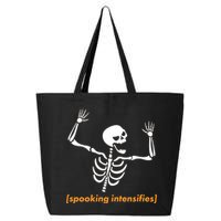 Spooking Intensifies Scary Skeleton Meme 25L Jumbo Tote