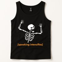 Spooking Intensifies Scary Skeleton Meme Tank Top