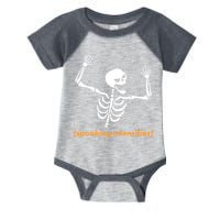 Spooking Intensifies Scary Skeleton Meme Infant Baby Jersey Bodysuit