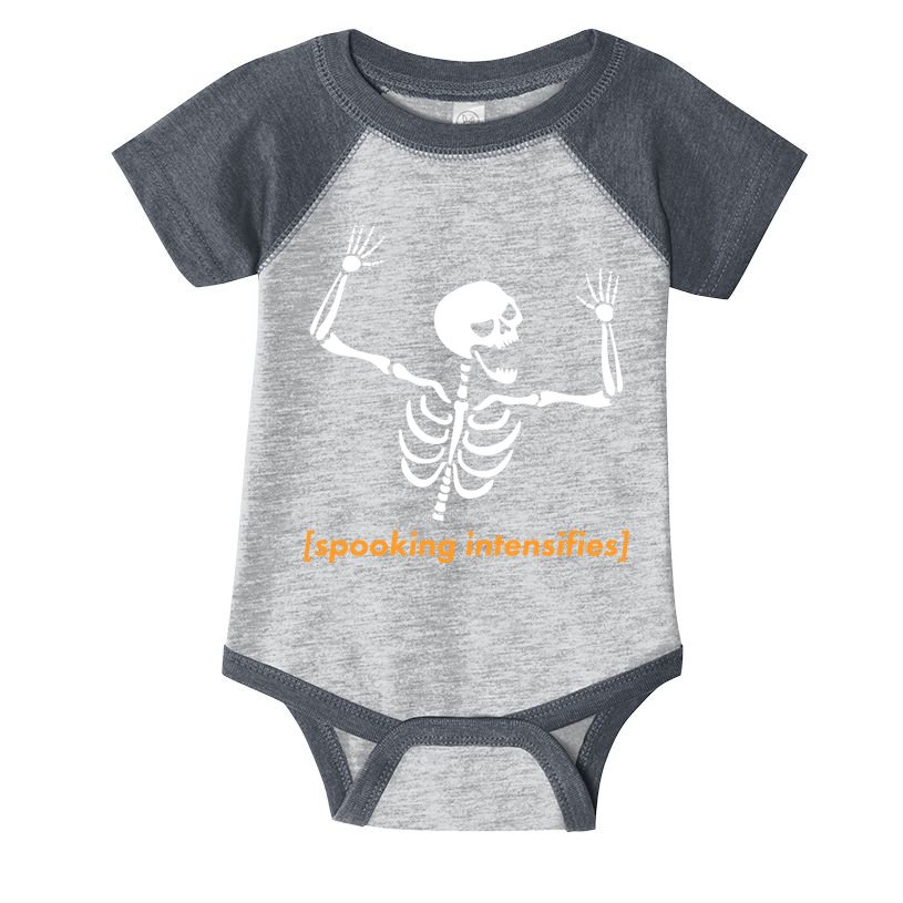 Spooking Intensifies Scary Skeleton Meme Infant Baby Jersey Bodysuit