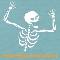 Spooking Intensifies Scary Skeleton Meme Sueded Cloud Jersey T-Shirt