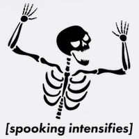 Spooking Intensifies Scary Skeleton Meme Garment-Dyed Sweatshirt
