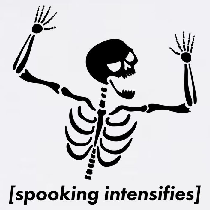 Spooking Intensifies Scary Skeleton Meme Garment-Dyed Sweatshirt