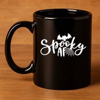 Spooky AF Cute 11oz C Handle Ceramic Mug