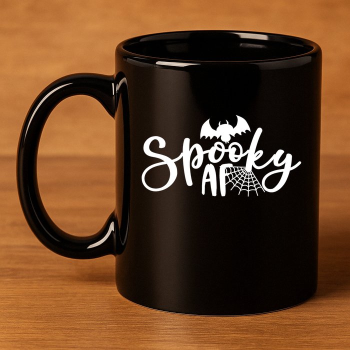 Spooky AF Cute 11oz C Handle Ceramic Mug
