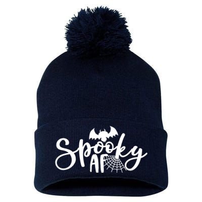 Spooky AF Cute Pom Pom 12in Knit Beanie