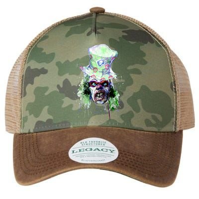 Spooky Clown Face Legacy Tie Dye Trucker Hat