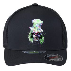 Spooky Clown Face Flexfit Unipanel Trucker Cap