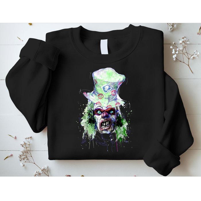 Spooky Clown Face Sweatshirt