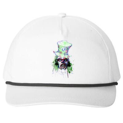 Spooky Clown Face Snapback Five-Panel Rope Hat