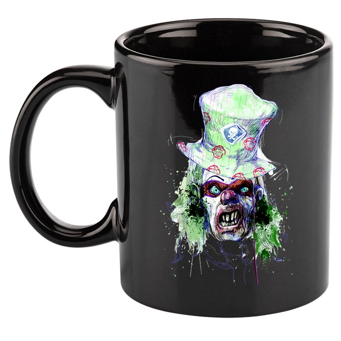 Spooky Clown Face 11oz C Handle Ceramic Mug