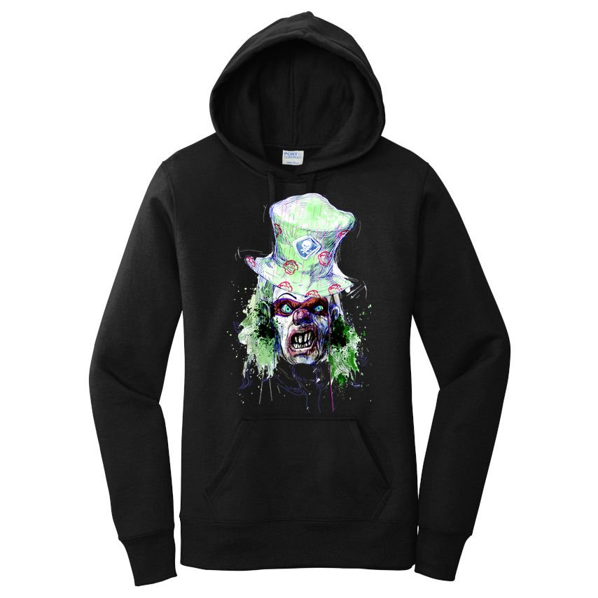 Spooky Clown Face Women's Pullover Hoodie