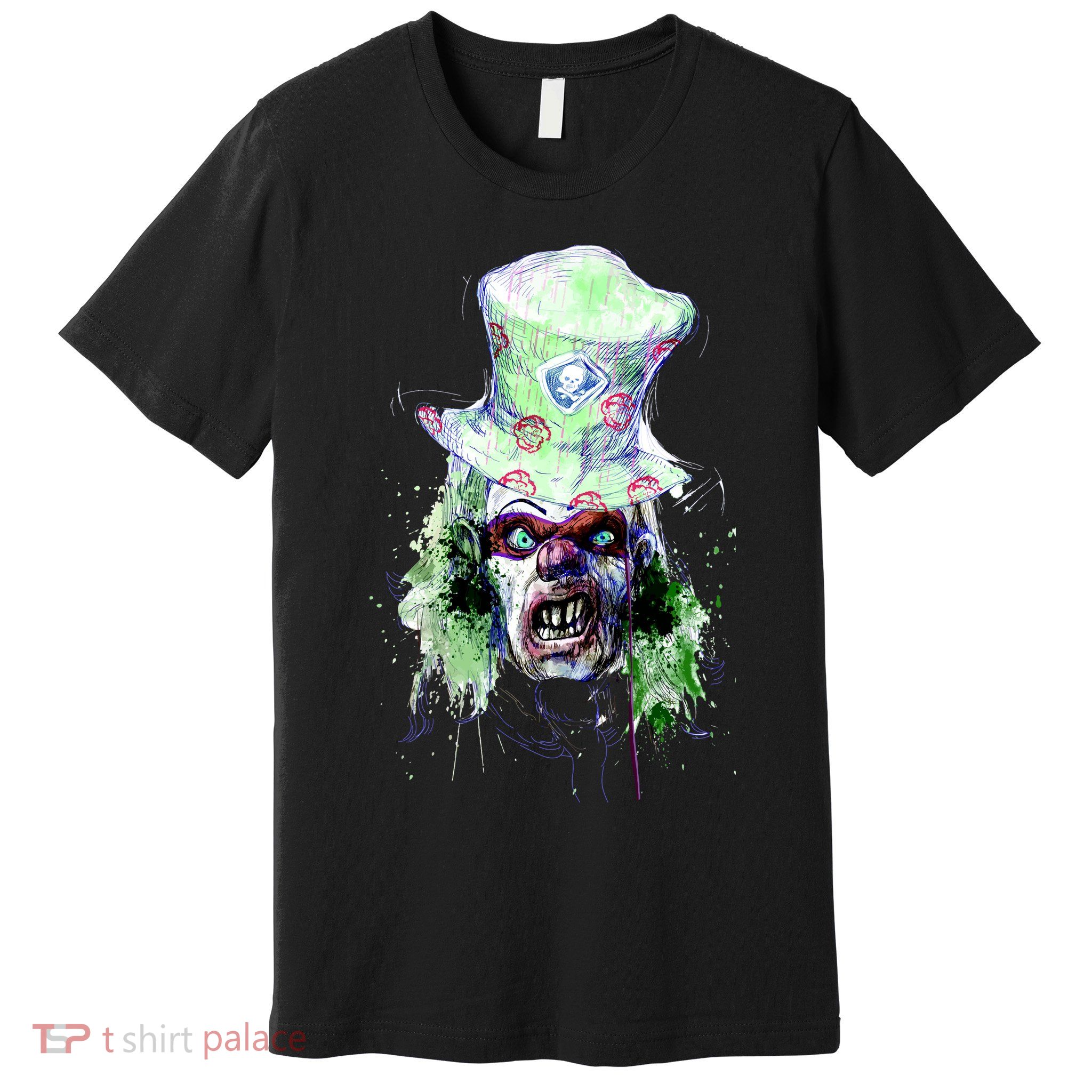 Spooky Clown Face Premium T-Shirt