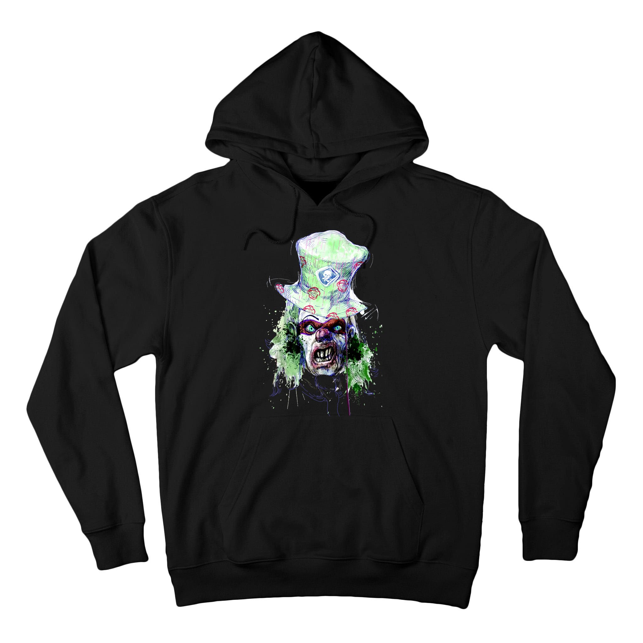 Spooky Clown Face Tall Hoodie