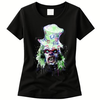 Spooky Clown Face Womens T-Shirt