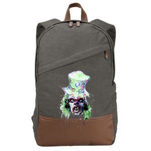 Spooky Clown Face Cotton Canvas Backpack