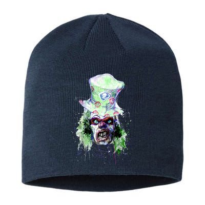 Spooky Clown Face Sustainable Beanie