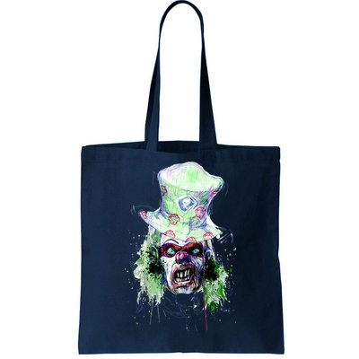 Spooky Clown Face Tote Bag