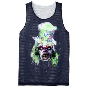 Spooky Clown Face Mesh Reversible Basketball Jersey Tank