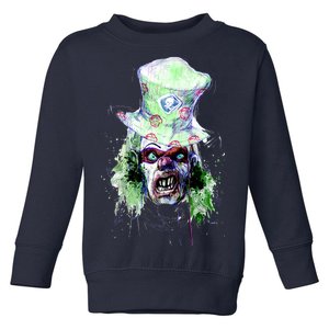 Spooky Clown Face Toddler Sweatshirt