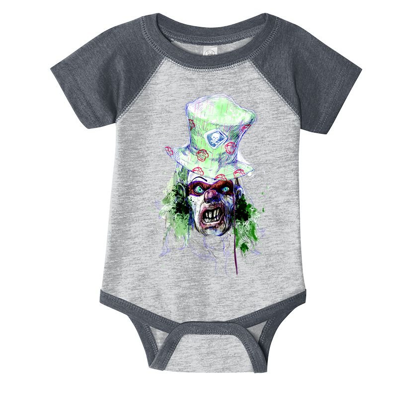 Spooky Clown Face Infant Baby Jersey Bodysuit