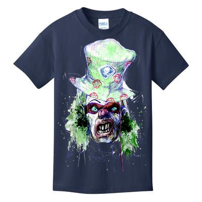 Spooky Clown Face Kids T-Shirt